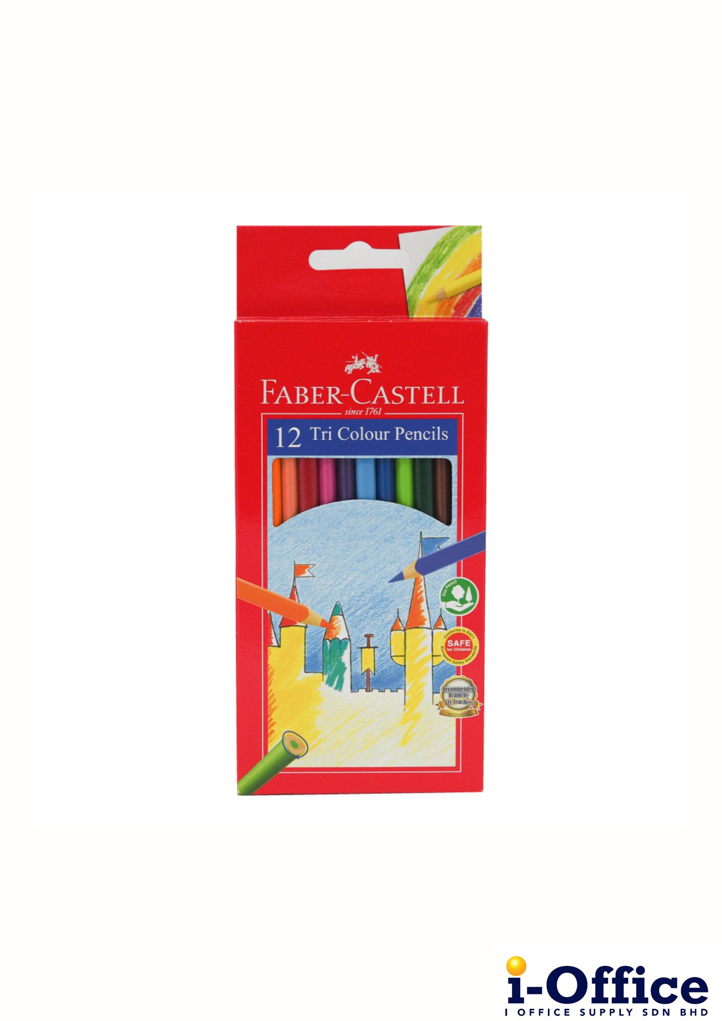 Faber Castell 115903 Tri Colour Pencil - 12 color [Long]